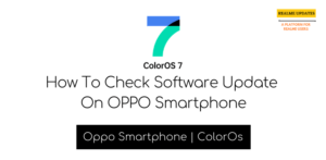How To Check Software Update On OPPO Smartphone - Realme Updates