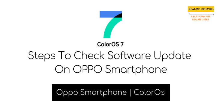 Steps To Check Software Update  On OPPO Smartphone - Realme Updates