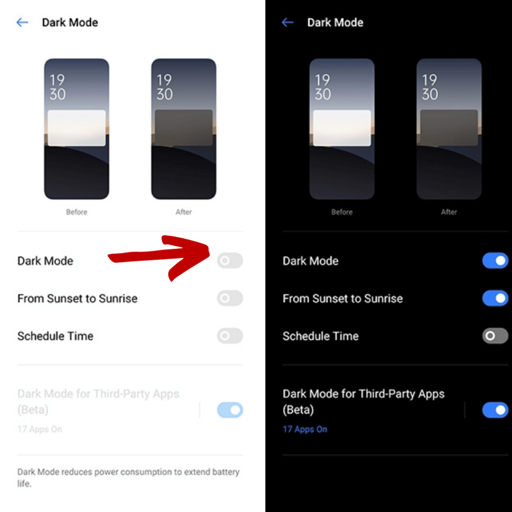 How to Enable Dark Mode on Realme UI - Realmi Updates