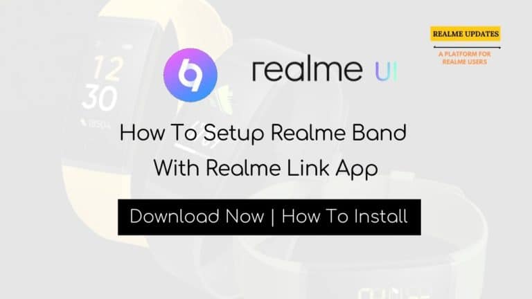 How To Setup Realme Band With Realme Link App - Realme Updates