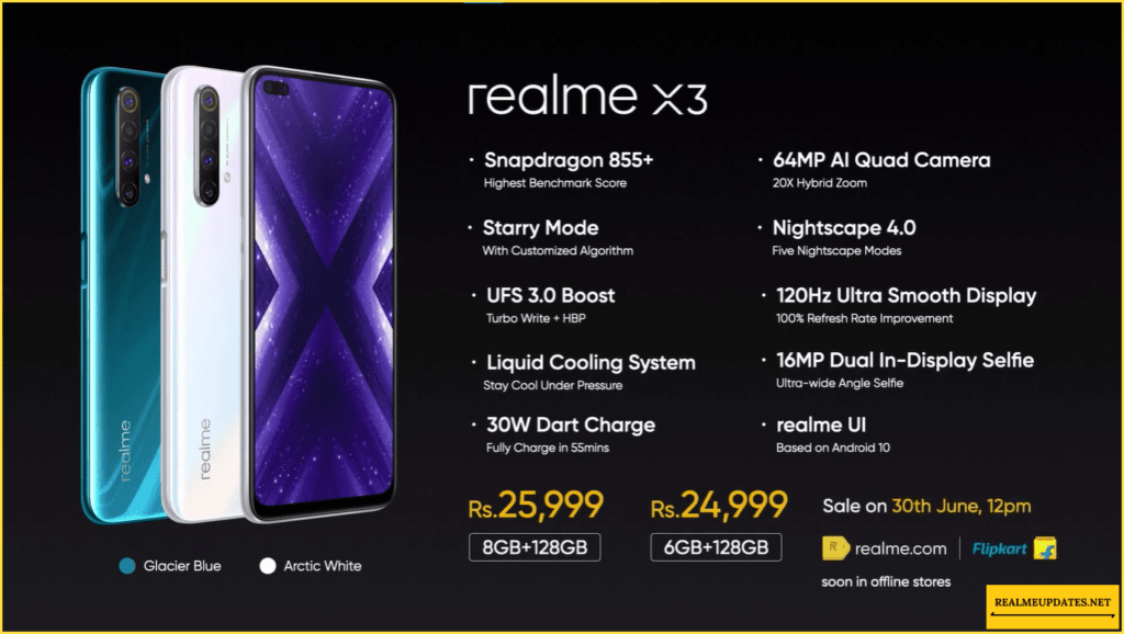 Realme X3 Series Launched In India With 120 Hertz Refresh Rate, Snapdragon 855+, Punch Hole Design & More - Realme Updates