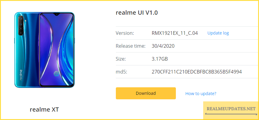 Realme XT C.05 June 2020 Security Patch Update Brings Solar Charging Animation, Realme Paysa & More [RMX1921_11_C.05] - Realmi Updates