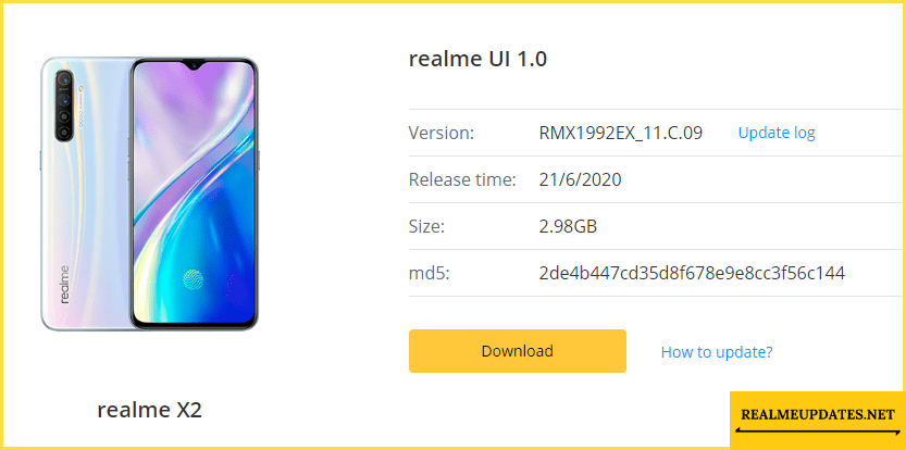 Realme X2 C.09 June 2020 Update Brings June 2020 Security Patch, Realme PaySa, Optimized Swipe Gestures, Status Bar & More [RMX1992EX_11_C.09] - Realmi Updates