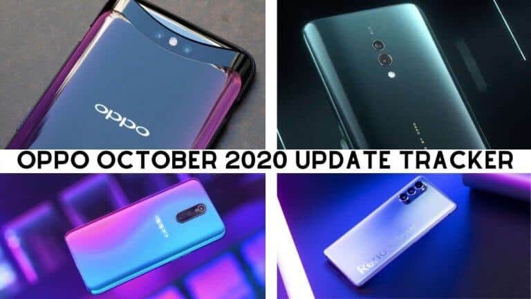 Oppo October 2020 Update Tracker - Realme Updates