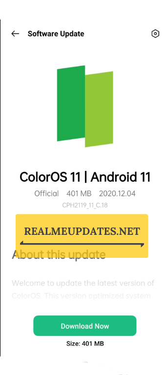 Oppo F17 Pro December 2020 Update Screenshot - Realme Updates