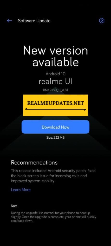 [A.81] Realme C12 December 2020 Update Released in Several Regions Brings New Android Security Patch, New Option For Flash-Light, Fixed Blank Screen Issue & More [Download Link] - Realmi Updates