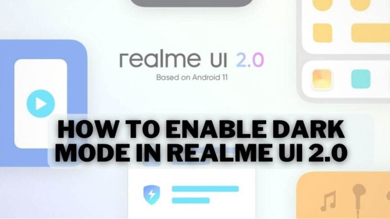 How to Enable Dark Mode In Realme UI 2.0 - Realme Updates