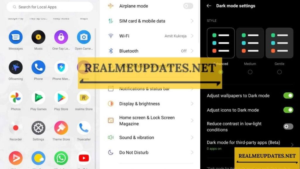 How to Enable Dark Mode In Realme UI 2.0