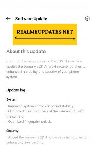 Oppo Reno 5 Pro January 2021 Update Screenshot - RealmeUpdates.Net