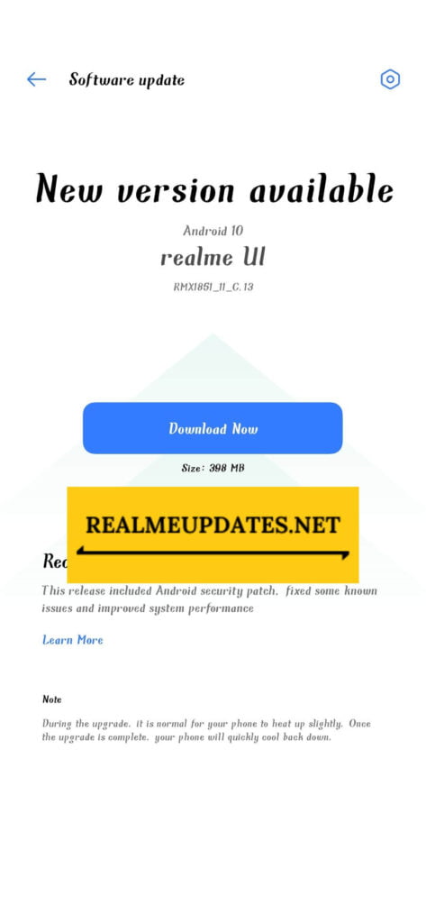 Realme 3 Pro January 2021 Security Update Screenshot - RealmeUpdates.Net
