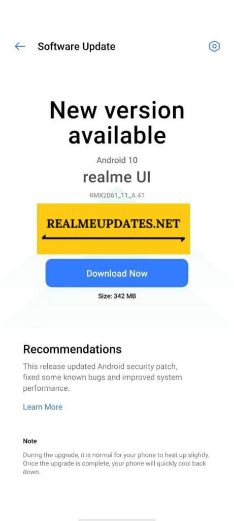 Realme 6 Pro December 2020 Update Screenshot - Realme Updates 