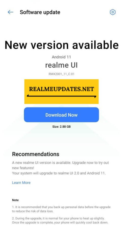 Realme 6 Realme UI 2.0 Android 11 Beta 1 Update Screenshot - RealmeUpdates.Net