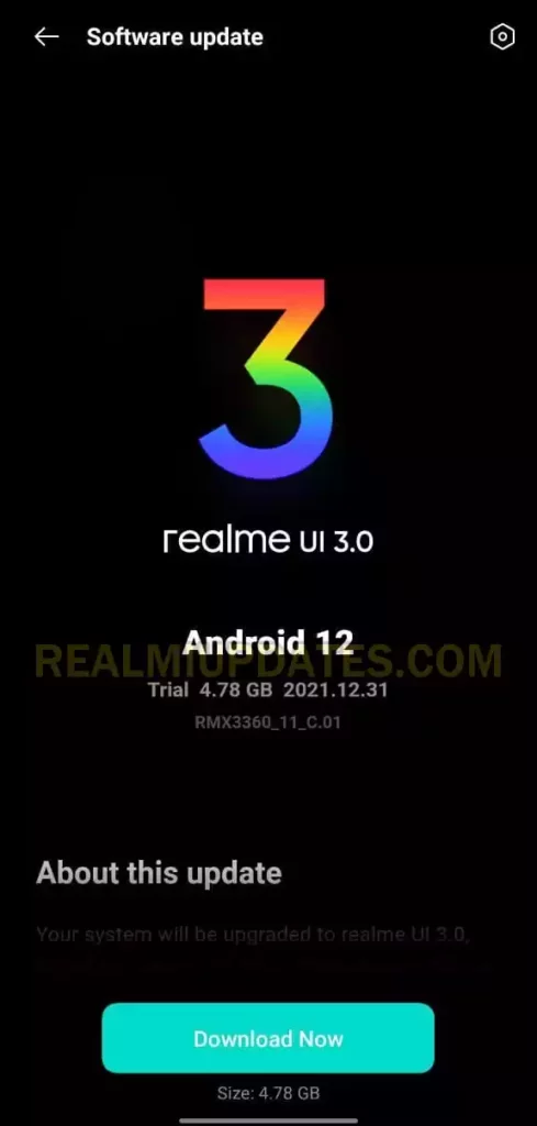 Realme GT Master Realme UI 3.0 Android 12 Beta 1 Update Screenshot - RealmiUpdates.Com