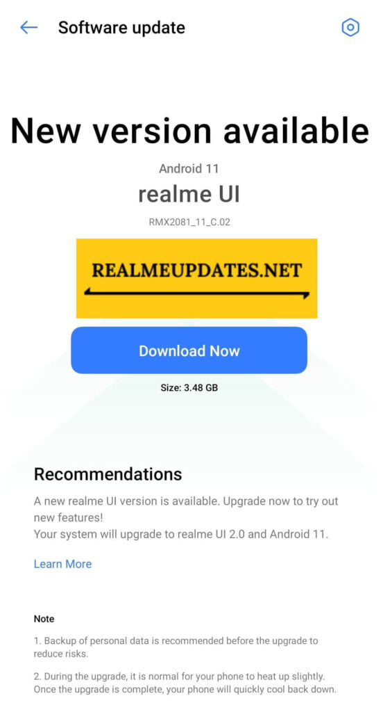[C.02] Realme X3 SuperZoom Realme UI 2.0 Android 11 Beta 1 Update Released - Realmi Updates
