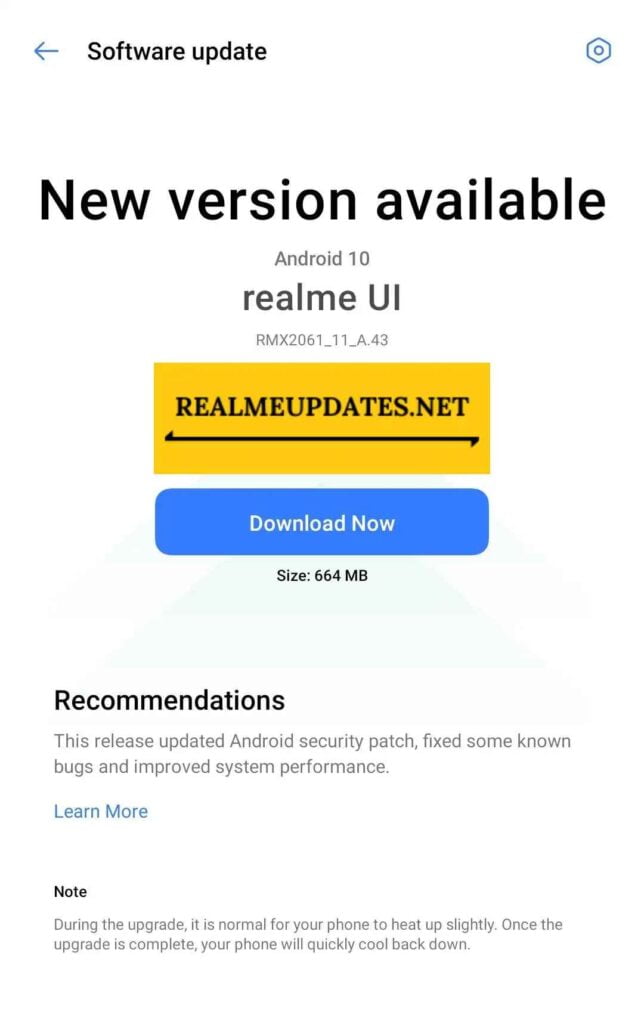 Realme 6 Pro February 2021 Security Update Screenshot - Realme Updates
