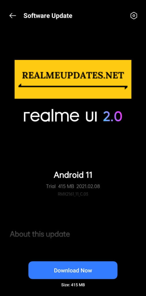 Realme Narzo 20 Pro Realme UI 2.0 Android 11 Beta 2 Update Screenshot - RealmeUpdates.Net