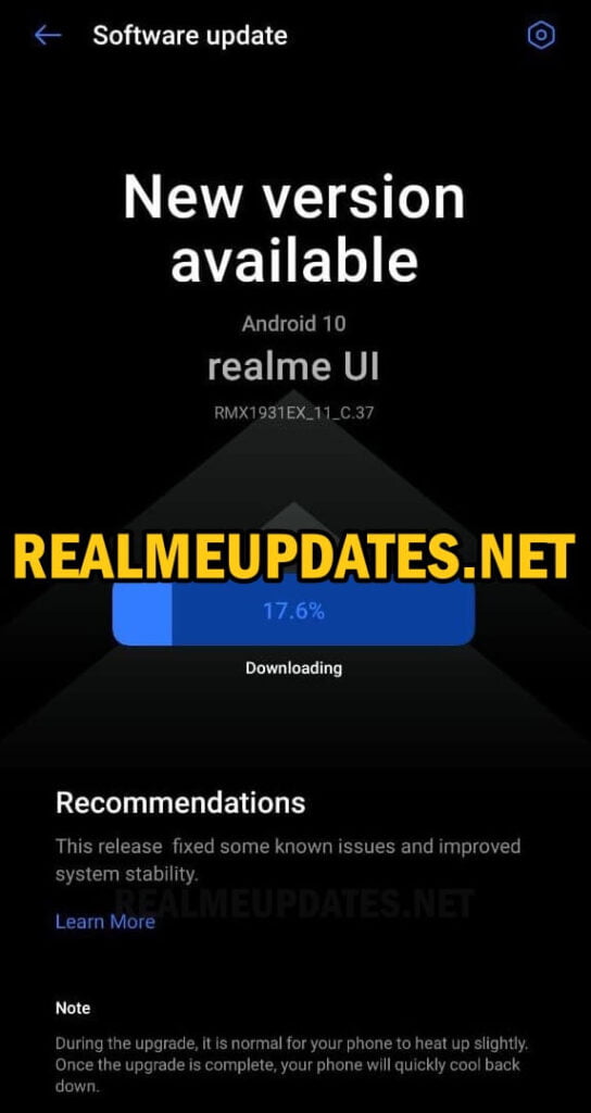 Realme X2 Pro May 2021 Update Screenshot - Realme Updates