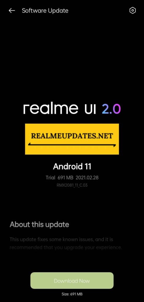 Realme X3 SuperZoom Realme UI 2.0 Android 11 Beta 2 Update Screenshot - Realme Updates