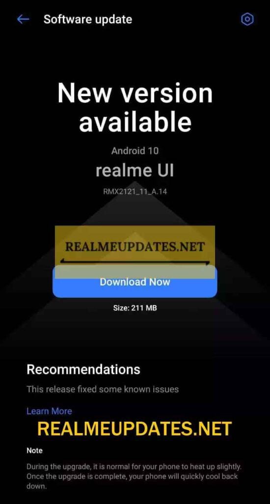 Realme X7 Pro April 2021 Update Screenshot - Realme Updates