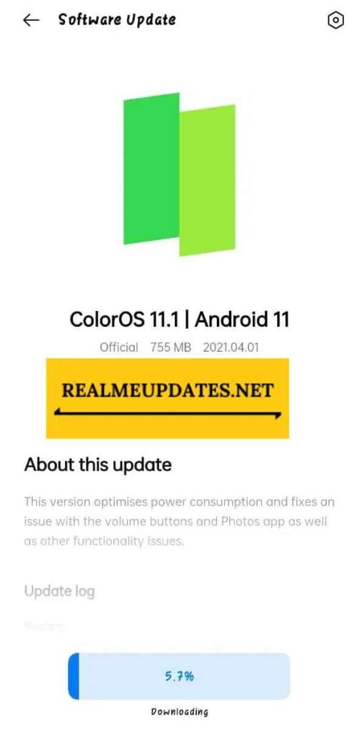 Oppo Reno 2Z April 2021 Security Update Screenshot - Realme Updates