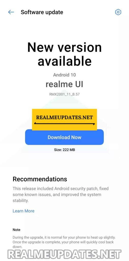 Realme 6 February 2021 Security Update Screenshot - Realme Updates