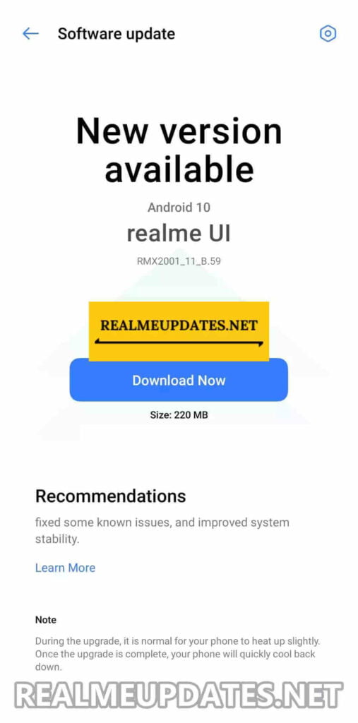Realme 6 March 2021 Update Screenshot - Realme Updates