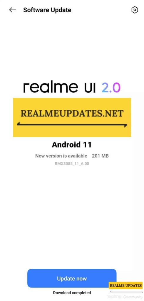 Realme 8 April 2021 Update Screenshot - Realme Updates_