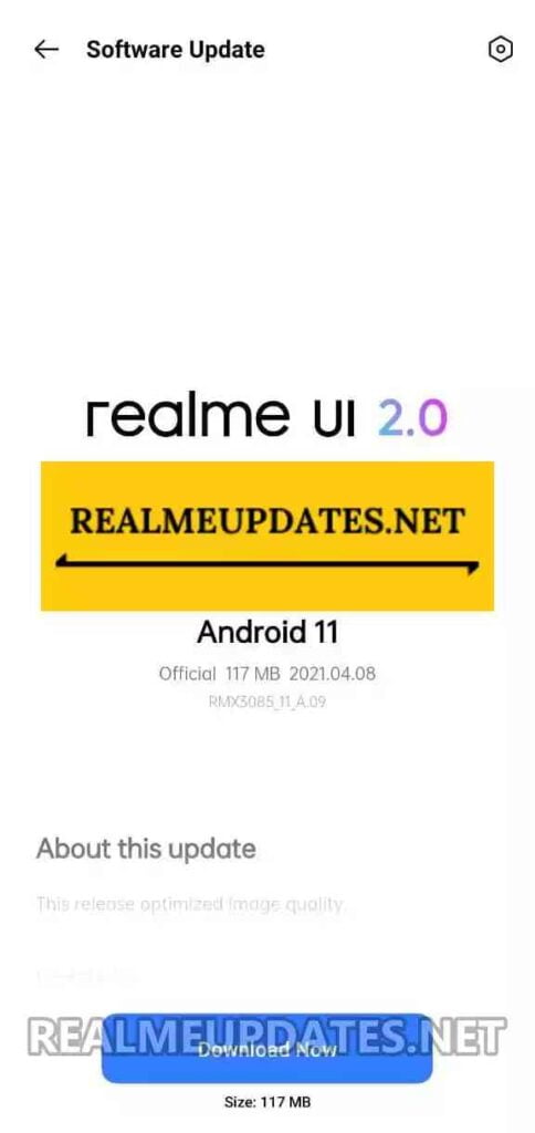 Realme 8 RMX3085_11_A.09 Update - Realme Updates