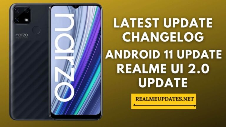 Realme Narzo 30A Realme UI Update Tracker - Realme Updates