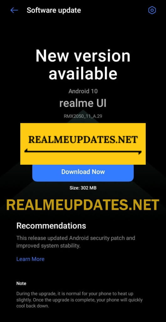 [A.29] Realme Narzo 20A April 2021 Security Update Released Brings Latest April 2021 Security Patch, Bug Fixes, Improved System Stability & More [Download Link] - Realmi Updates