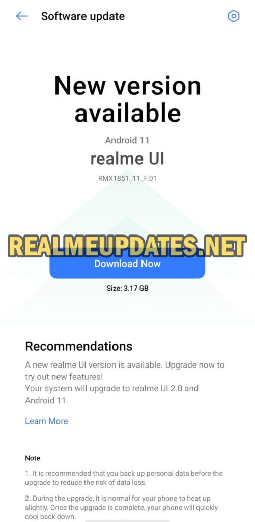 Realme 3 Pro Android 11 Realme UI 2.0 Beta 1 Update Screenshot - Realme Updates