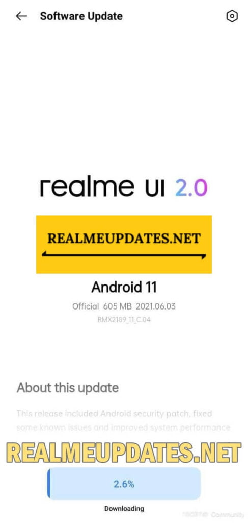 Realme C12 Android 11 Realme UI 2.0 Update Screenshot - Realme Updates