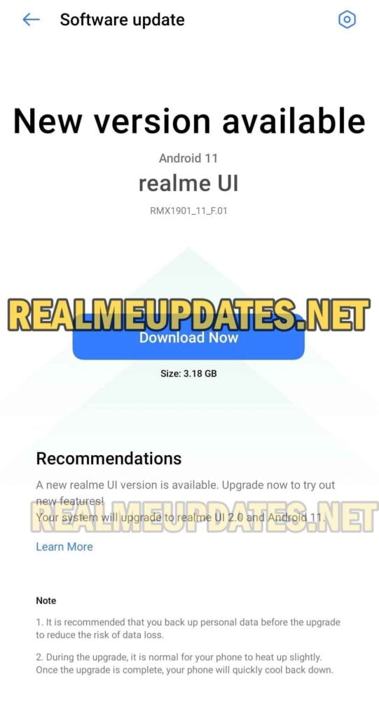 Realme X Android 11 Realme UI 2.0 Beta 1 Update Screenshot - Realme Updates
