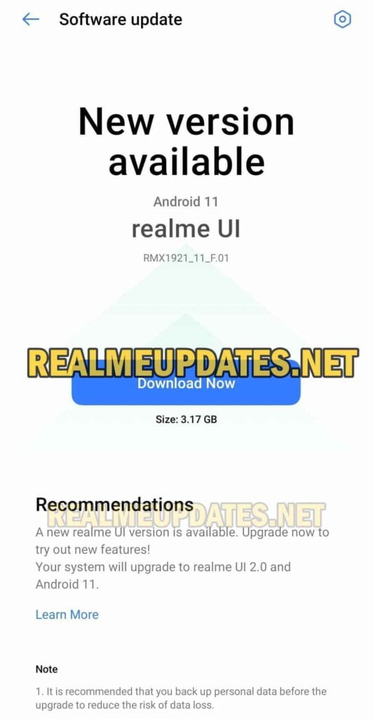 Realme XT Android 11 Realme UI 2.0 Beta 1 Update Screenshot - Realme Updates