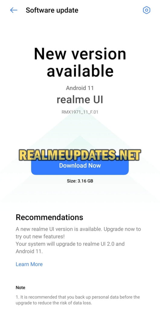 Realme 5 Pro Android 11 Realme UI 2.0 Beta 1 Update Screenshot - Realme Updates