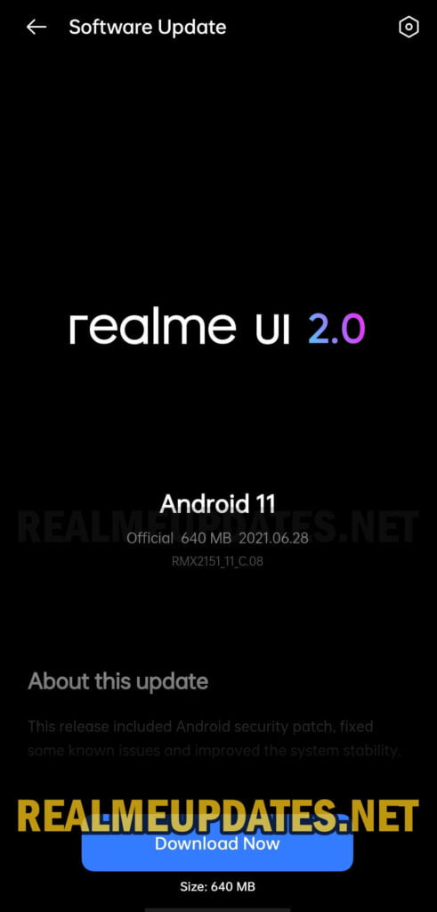 Realme 7 Android 11 Realme UI 2.0 Stable Update Screenshot - Realme Updates