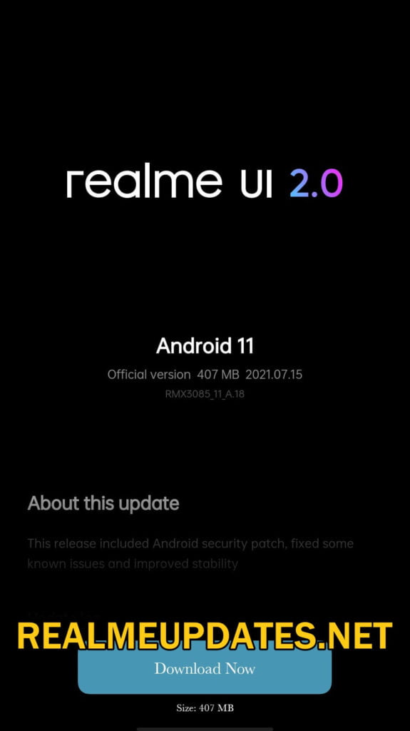 Realme 8 June 2021 Security Update Screenshot - Realme Updates
