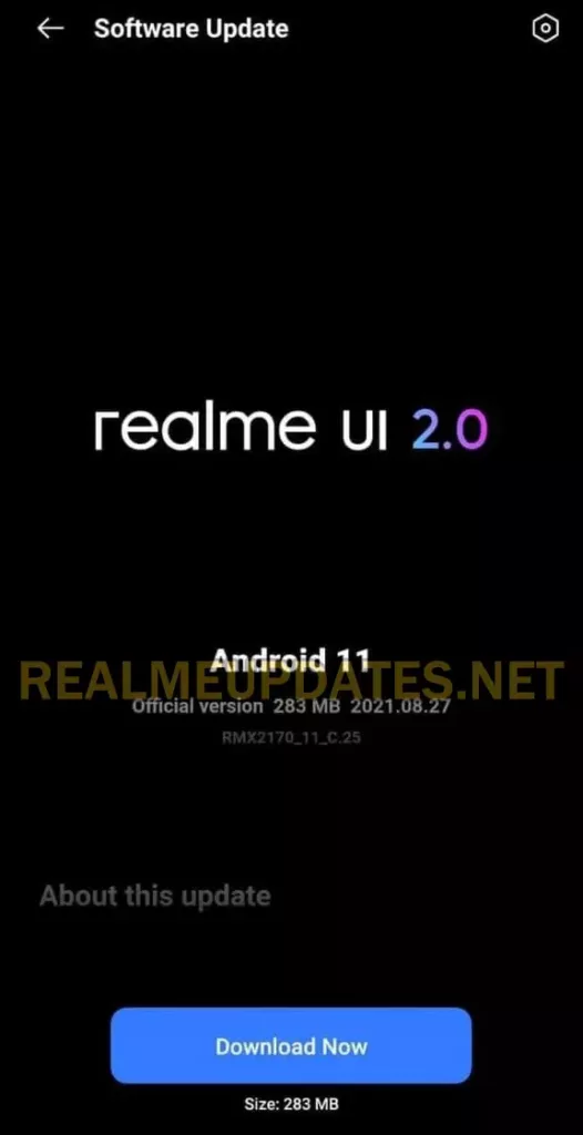 Realme 7 Pro August 2021 Security Update Screenshot - Realme Updates