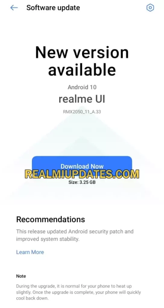 Realme Narzo 20A July 2021 Security Update Started Rolling Out In India - Realmi Updates