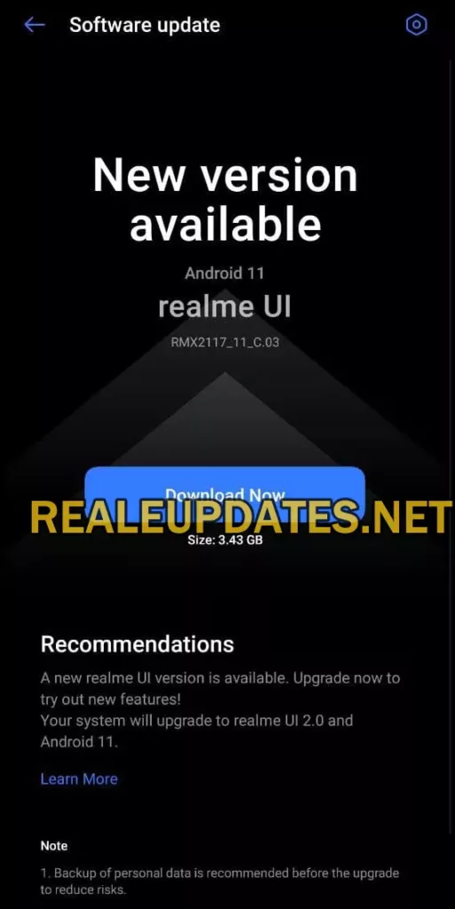Realme Narzo 30 Pro Android 11 Realme UI 2.0 Stable Update - Realme Updates