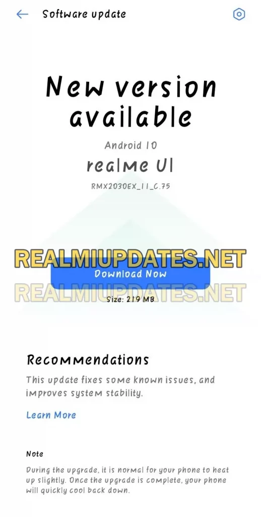 Realme 5i September 2021 Security Update ScreenShot - RealmiUpdates