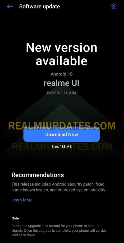 Realme C21 September 2021 Security Update Screenshot - RealmiUpdates