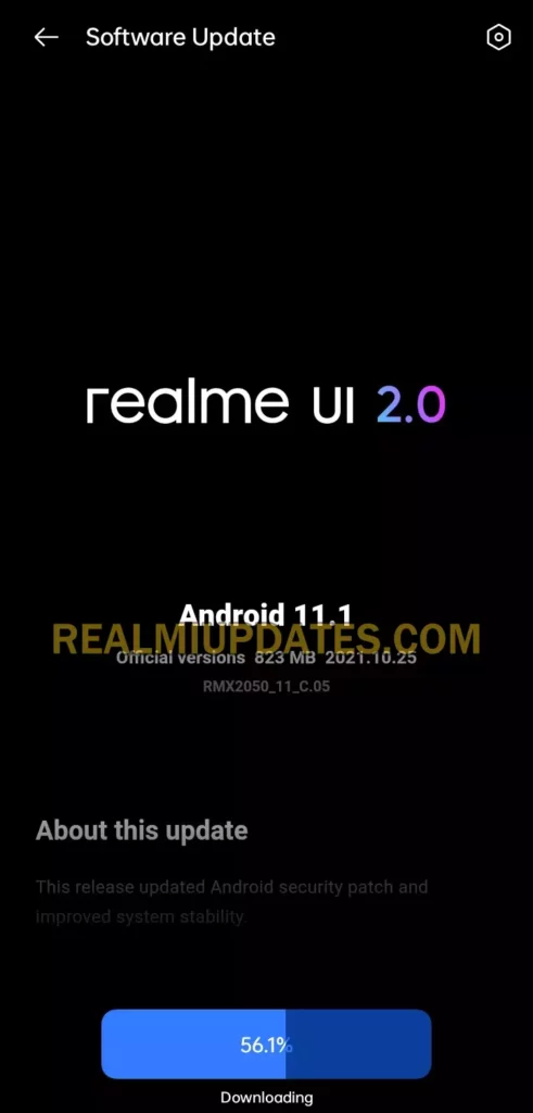 Realme Narzo 20A Android 11 Realme UI 2.0 Stable Update Screenshot - Realmi Updates