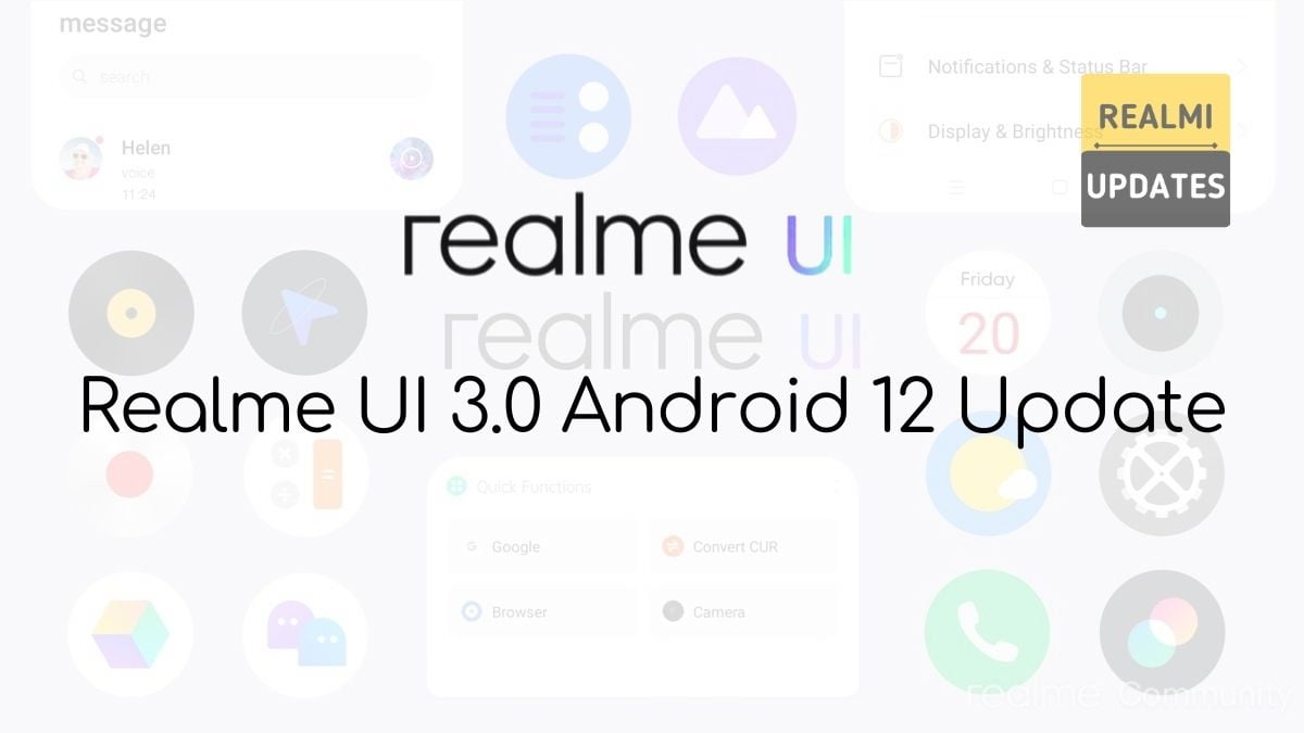 List of Realme Devices Getting Android 12 Realme UI 3.0 Update - Realmi Updates