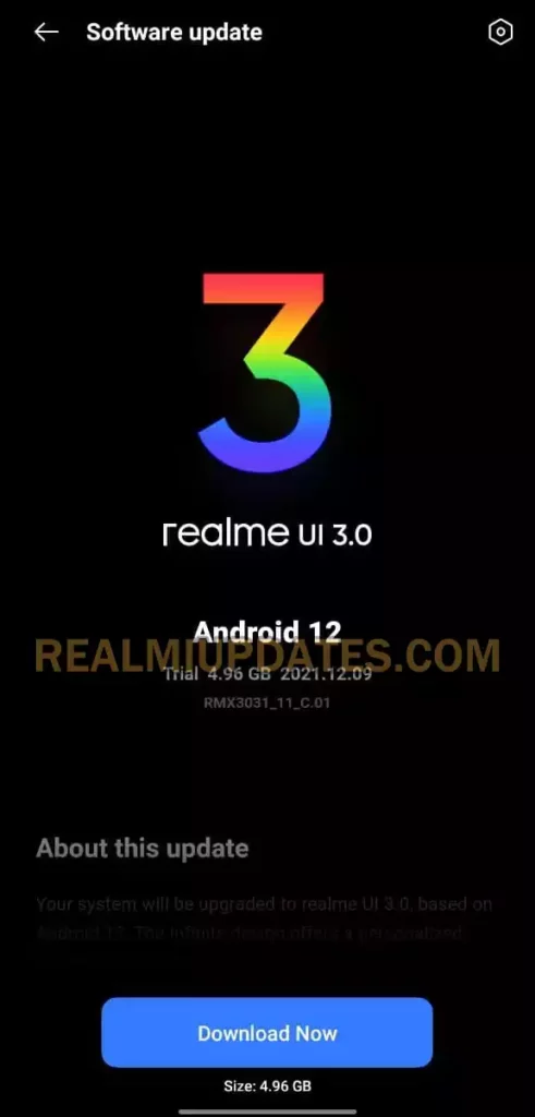 Realme X7 Max Realme UI 3.0 Android 12 Beta 1 Update Screenshot - RealmiUpdates.Com