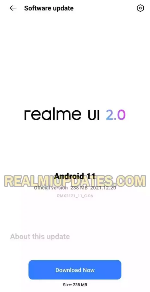 Realme X7 Pro December 2021 Security Update Screenshot - RealmiUpdates.Com