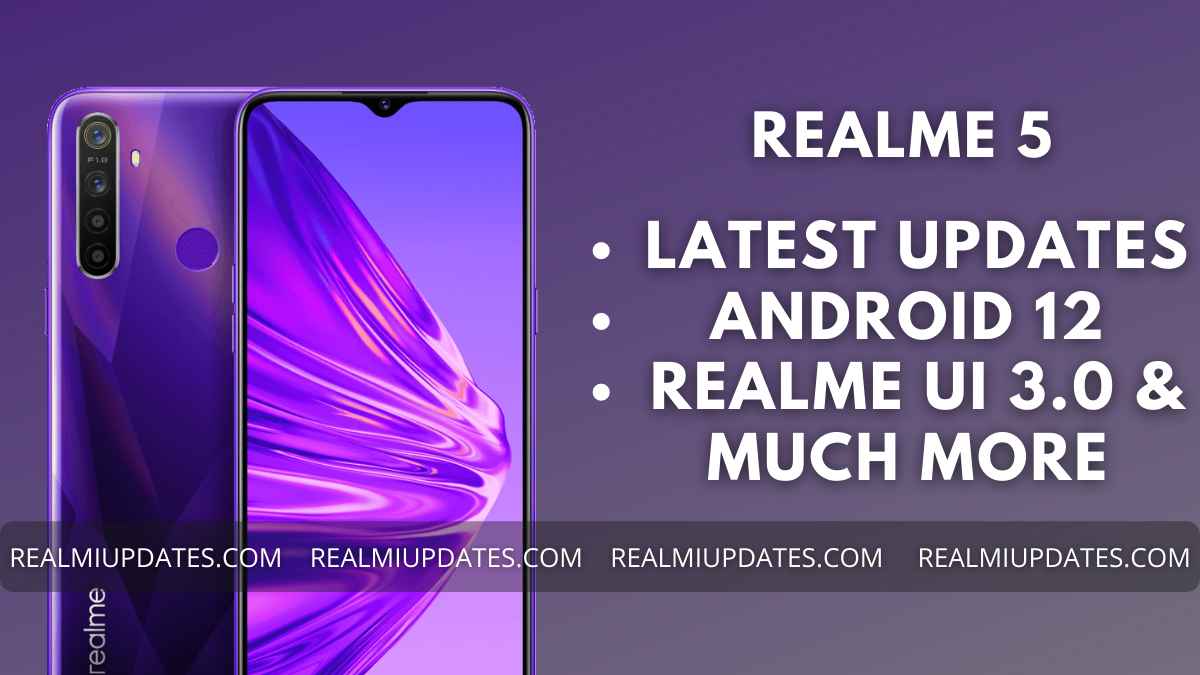 Realme 5 Update Tracker - RealmiUpdates.Com