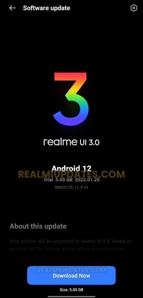 Realme 7 Pro Realme UI 3.0 Android 12 Beta 1 Update Screenshot - RealmiUpdates.Com