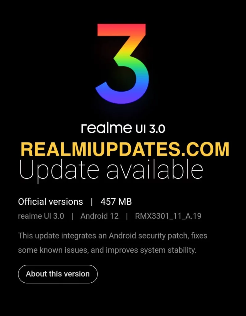 Realme GT 2 Pro August 2022 Security Update Screenshot - RealmiUpdates