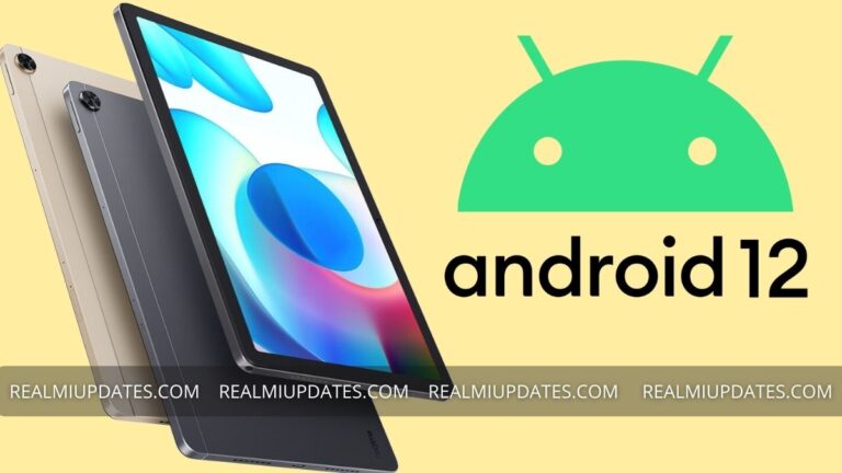 Realme Pad Android 12 Update